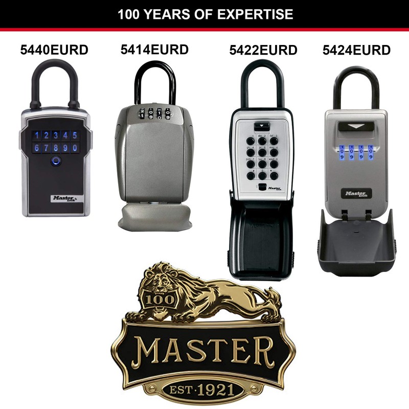 MASTER LOCK Portable Light Up Dial Key Safe with Shackle,