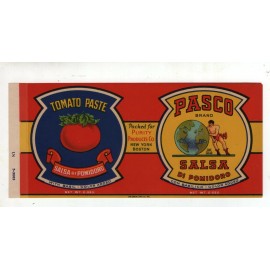 Pasco Vintage Label - Pasco - Tomato Paste - Salsa di Pomidoro - Purity Products Co