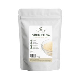 Altrano Grenetina en Polvo sin Sabor, Bloom 300, Grenetina Natural de Origen Bovino para Reposteria, Postres, Gomitas, Gelatinas, Bombones y más. (1000 gramos)