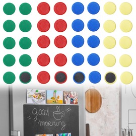 40PCS Round Fridge Magnets, Colorful Round Small Refrigerator Magnet, 4 Colors Whiteboard Magnets for Office, Notice Boards, Planning Boards, School, Postcard, Home & DIY, 20 mm