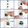 Yookeer Magnetic Zip Tie Mount Base Black Magnetic Cable Clips