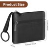 Amaxiu Genuine Leather Mini Coin Purse, black, Classic