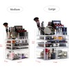 Cq acrylic 3 Pack Clear Makeup Storage Organizer,Stackable 6 Drawers