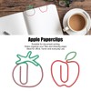 100pcs Paper Clips Increased Slip Resistance Rust Prevention Portable Metallic