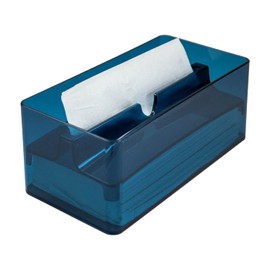 OKA Paper Towel Case, Lip Type, Color, Blue (Commercial Use, Hygienic, Transparent, Clear)