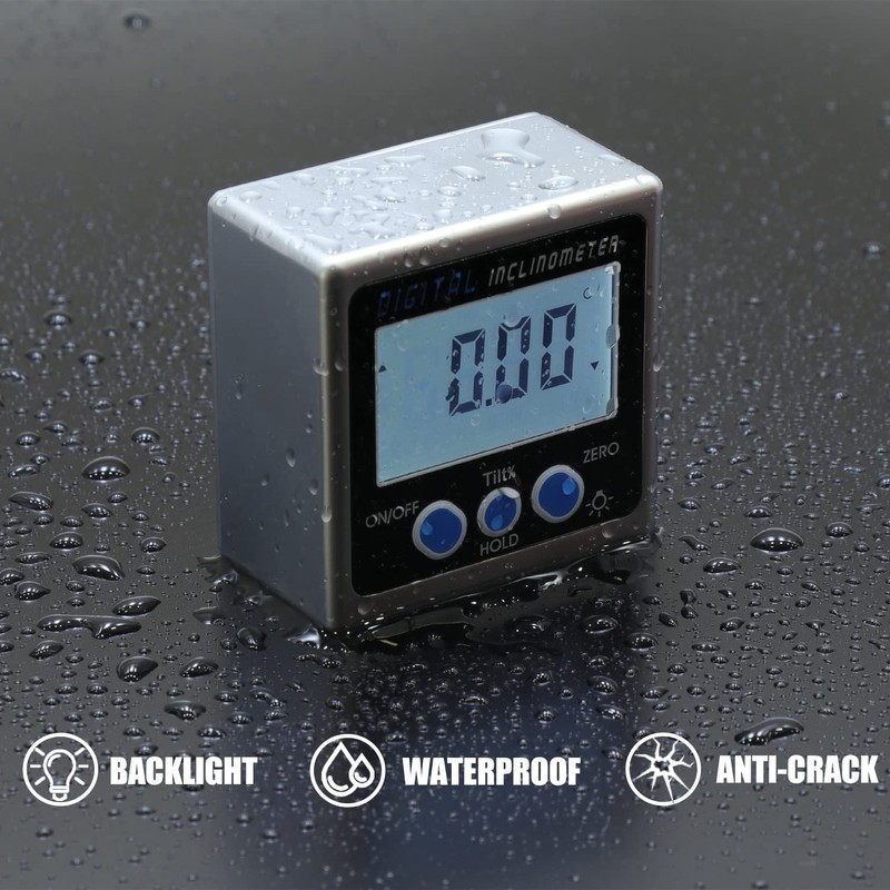Delgada Digital Angle Finder and Level Cube,Electronic Bevel Gauge Protractor
