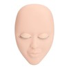 Lash Mannequin Face 3 Pairs Removable Eyelids Eyelash Extension Practice