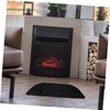 Gatuida Fireproof Half Fireplace Mat Stylish Floor Protector for Use