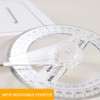 4 Pieces 360 Degree Angle Finder with Swivel Arm for