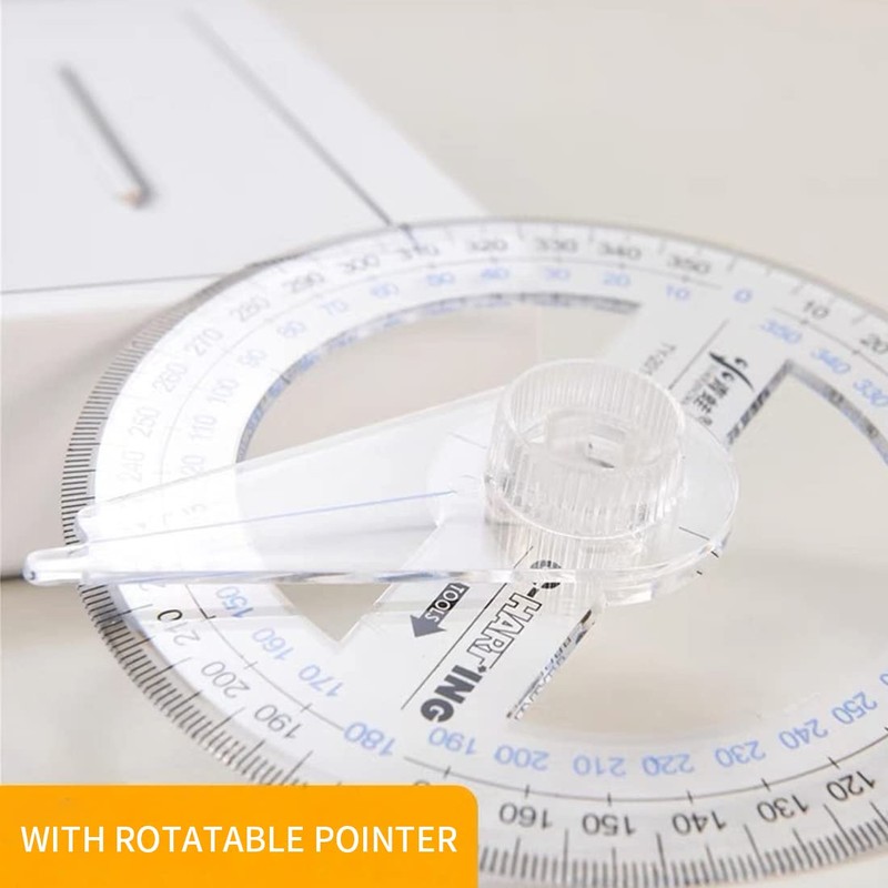 4 Pieces 360 Degree Angle Finder with Swivel Arm for