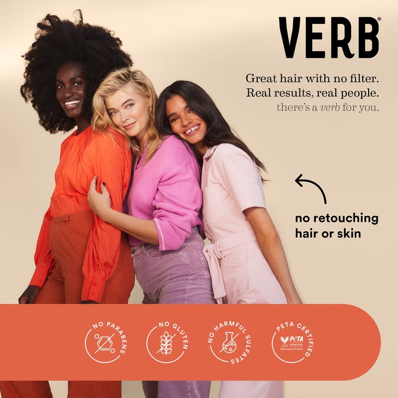 Verb Hydrating Shampoo & Conditioner Duo + Comb 12 oz