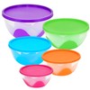 Southern Homewares 5 Piece Nested & Stackable Bowl/Food Storage Containers,
