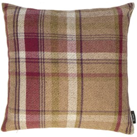 McAlister Textiles Mulberry Purple Heritage Tartan Throw Cushion Covers. 49x49 Cm - 19x19 Inches. Highlands Check Scatter Pillows For Sofas & Bedroom