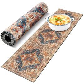 SmoothNovelty Boho Heat Resistant Table Runner 39.4 x 11.8 Inch Waterproof Table Protector Pad Heat Proof Trivet 350f for Hot Plates and Pots from Scratch