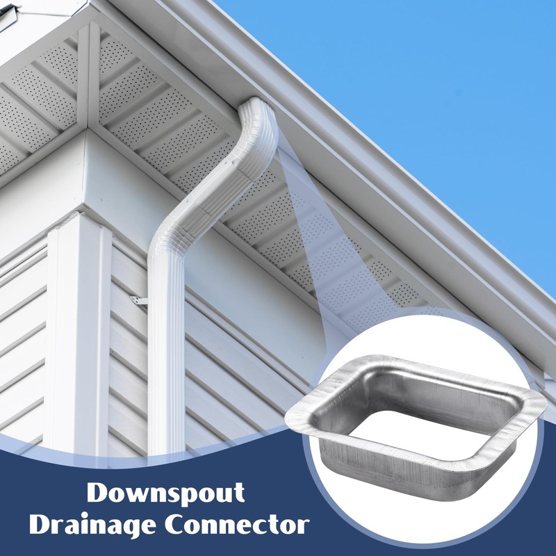 VYH 3" x 4" Rain Gutter Downspout Drop Outlet Aluminum