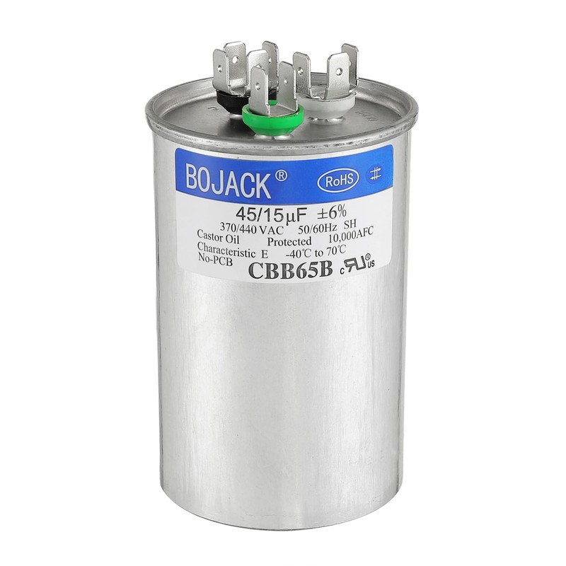 BOJACK 45+15 uF 45/15 MFD ± 6% 370V/440V CBB65 Condensador