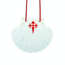 Finoly Way of Saint James Scallop | Scallop Pilgrim Shell | Camino de Santiago Equipment | Pilgrim Equipment | Way of Saint James Gift | Pilgrim Shell for Camino de Santiago | Pilgrim Pass