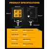 Auxbeam 2 Inch LED Pod Lights Amber Fog Light Off