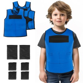Toggloo Weighted Vest for Kids, Adjustable Compression Vest for Kids, Compression Vest for Kids with ADHD and Autism Includes 6 Removable Weights, Small, Ages 2-4