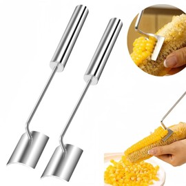 Corn Peeler, Long Handle Stainless Steel Corn Stripping Tool, Corn Cutter, Corn Cob Stripper, Corn Peeler for Corn on the Cob, Corn Cob Stripper Tool (1PCS)