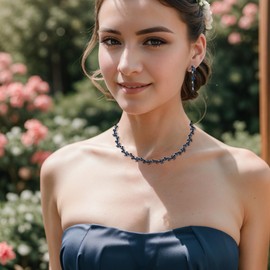 Clearine Wedding Jewellery for Women Bridal Beautiful Rhinestone Drop Cluster Necklace Long Dangle Earrings Set for Bride Bridesmaid Party Prom, Crystal