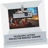 DOITOOL Projector Mount Ceiling Rack Adjustable Bracket 4-Hole Support Carbon