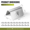 20 Pcs Automotive Wind Deflector Clips Stainless Steel Wind Rain