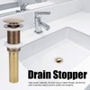 Popup Drain Stopper, Brass Bathroom Sink Drain Stopper, Antique Color