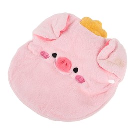 Operitacx Hot Compress Towel Mask for Women Adjustable Strap Microfiber Facial Steamer Soothes Skin Relieves Stress Cute Pink Animal Design for Facial Care and Moisturizing Skincare Routine