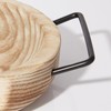 DN DECONATION Round Wooden Dough Bowl with Metal Handles for