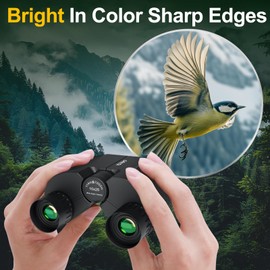 10x25 Compact Binoculars for Adults&Kids - Opaita High Powered Binoculars for Bird Watching, Travel, Wildlife, Outdoor Activities