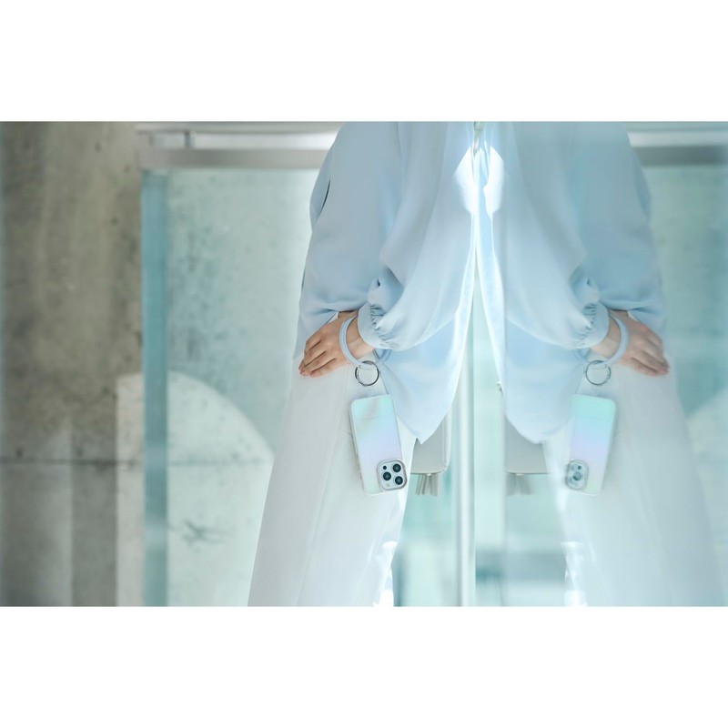 Elecom P-STHCRBU Smartphone Strap Holder Ring Holder Sheet Set of