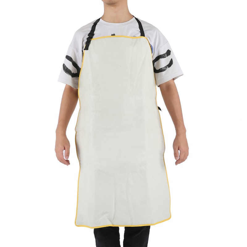Leather Apron Low Temperature Resistant AntiLiquid Antifreeze Nitrogen Thick Lightweight