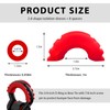 ZNDAW 2PCS D Ring Shackle Isolators Washers Kit, D-Ring Isolators