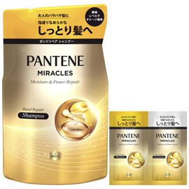 Pantene Miracles Bond Repair Series Moisture & Power Repair Shampoo, Refill, 12.3 oz (350 g) (Bonus Included)