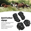 Horse Front Hind Leg Boots, Horse Leg Protector with Shock