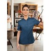 Karlowsky Women's Chef's Jacket Green Generation Short Sleeve Press Studs