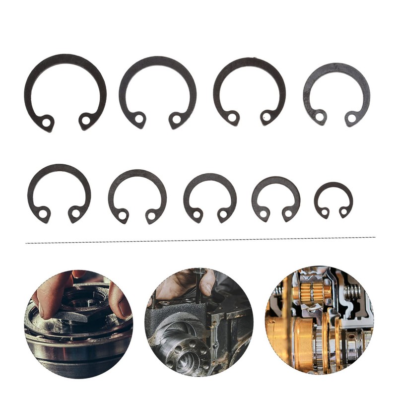 CHILDWEET 1set Retaining Snap Ring External C-clips Shaft Retaining Ring
