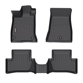 Binmotor-Floor Mats for Acura TLX 2021-2025(for AWD&FWD), Front & 2nd Row, TPE All Weather Car Mats Custom Fit Floor Liners Waterproof Mat for Acura TLX Accessories