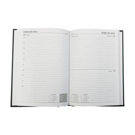 2025-2026 Academic Diary A5 Day a Page Appointment Mid Year Organiser Student Teacher Planner (Red)