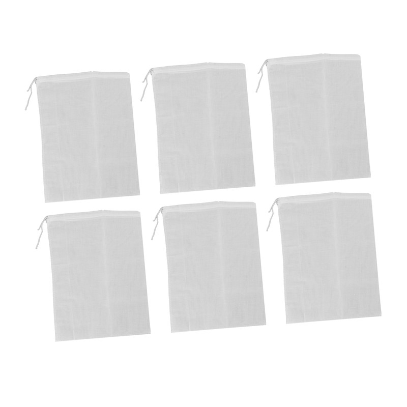 12Pcs Reusable Empty Tea Bags Drawstring Spice Cheesecloth Soup Bags