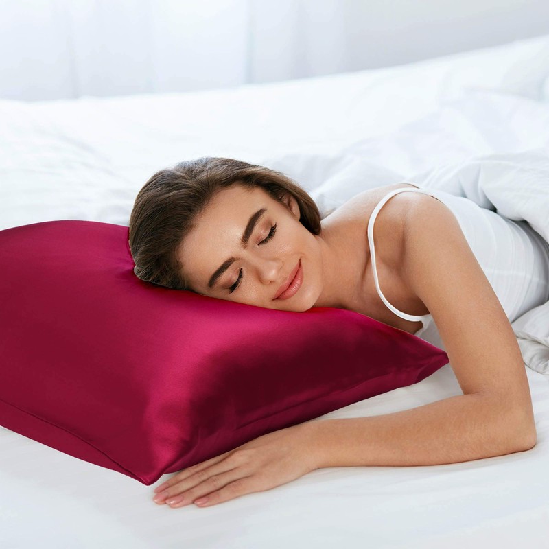 sourcing map Silk Pillowcase 19 Momme Mulberry Silk Pillowcase with