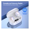Audífonos in-ear inalámbricos Bluetooth 5.3 con Micrófonos 1Hora TWS blanco