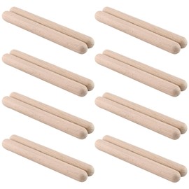 CHUIFAI Set of 16 20 cm Tonewood Rhythm Sticks Set, 2 cm Tonewood Instrument, Wooden Chime Bars for Drums, Bands, Music Lessons