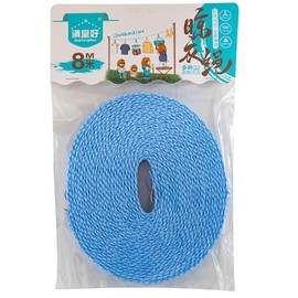 3-Pack New Windproof Non-Slip Clothesline with Hooks,Portable Clothesline-PEMaterial,26.2ft clotheslines for Outside-for Indoor Outdoor Travel Camping(3 Colors)