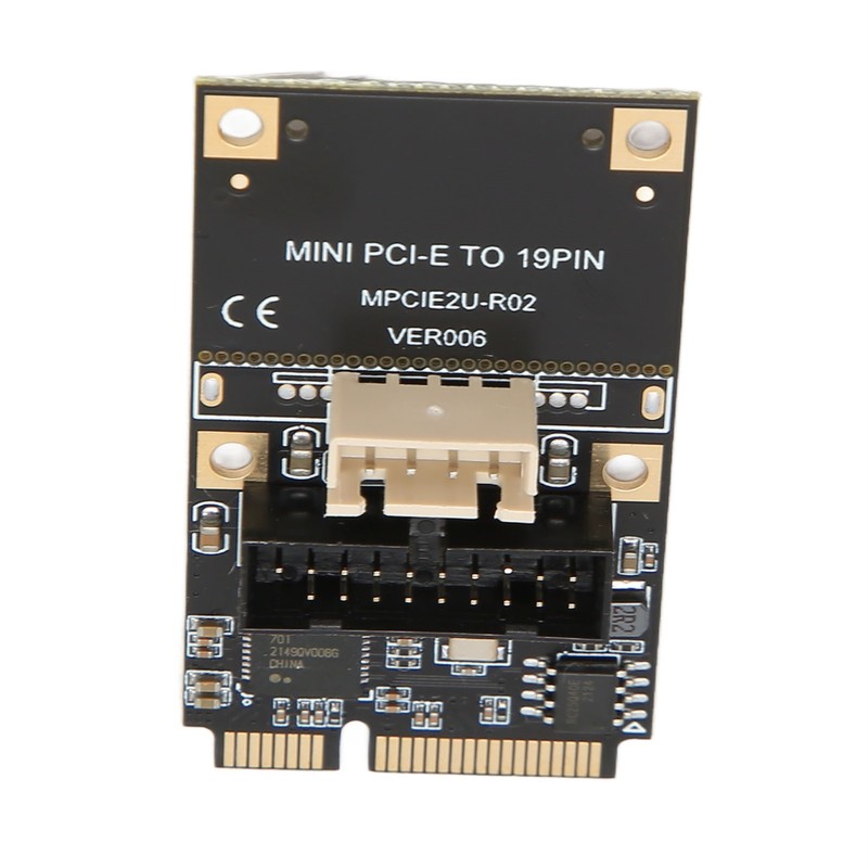 Mini PCIE to USB3.2 GEN1 Front 19Pin Expansion Card 5Gbps