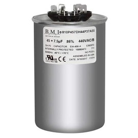 45/7.5 MFD Round Run Capacitor (440/370V)