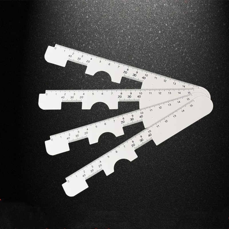 12 Pcs Optical Vernier PD Ruler Pupil Distance Measuring Ruler