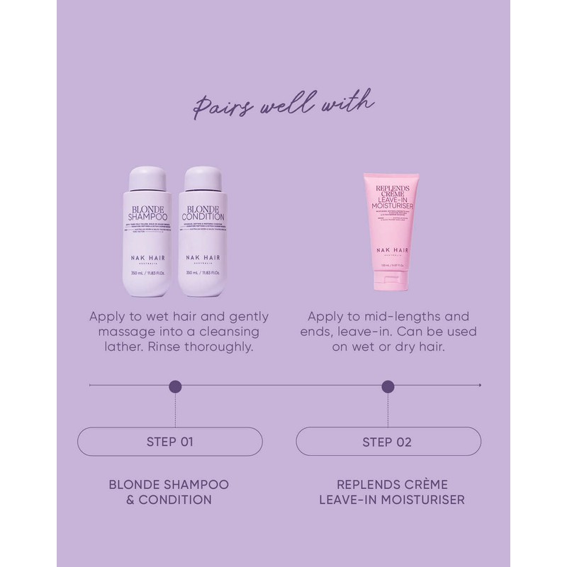 NAK Hair Blonde Shampoo 350ml