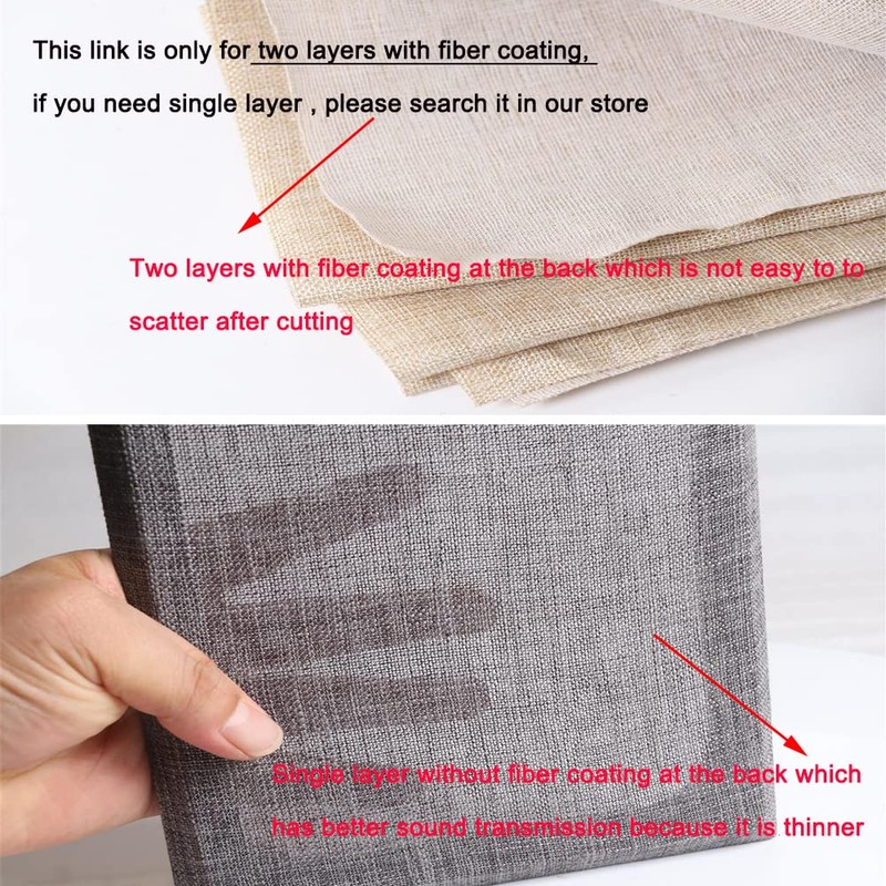 Flushbay Speaker Grill Cloth Linen Speaker Fabric Protective Dustproof Mesh